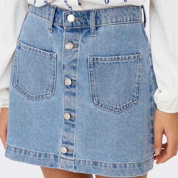 Only Dresses & Skirts - ONLY • Denim Short Skirt 100% Cotton Size EU 36/US 6